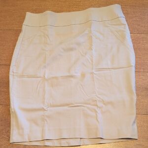 RW&CO. Cream Pencil Skirt, Pull On, Medium